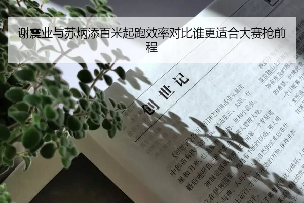 谢震业与苏炳添百米起跑效率对比谁更适合大赛抢前程